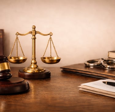 “Uyuşturucu madde miktarının suç vasfına etkisini simgeleyen sade hukuk temalı görsel – Av. Mehmet B