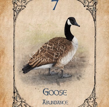 goose from the Animal Spirit Oracle deck