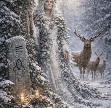 Holly Queen at the winter Solstice