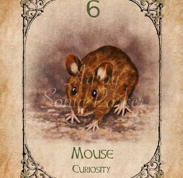 Mouse from the Animal Spirit Oracle deck