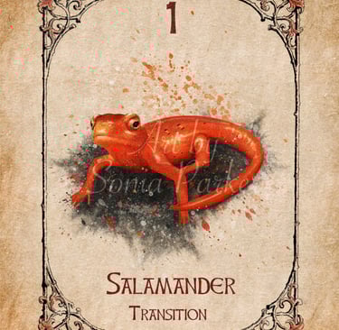 Salamander from the Animal Spirit Oracle deck