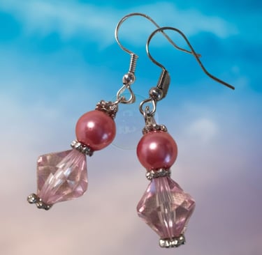 vintage bead earrings