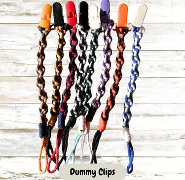 dummy clips hand made macrame