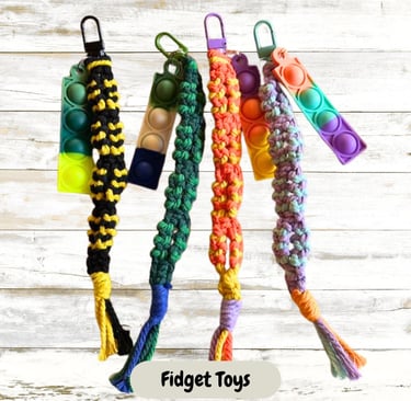 fidget toys hand made macrame