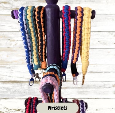 wristlets handmade macrame