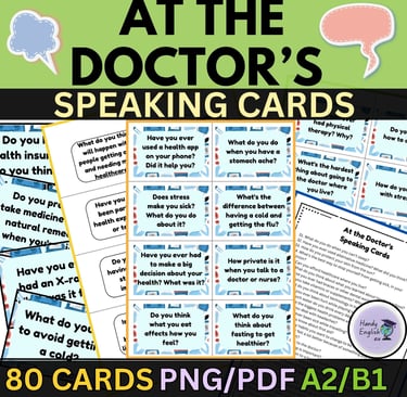 At the Doctor's Speaking Cards A2/B1