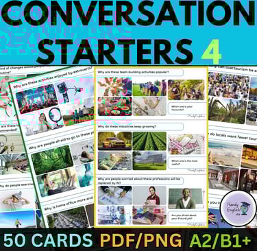 ESL EFL Warm-up activity Conversation Starters Speaking and Vocabulary