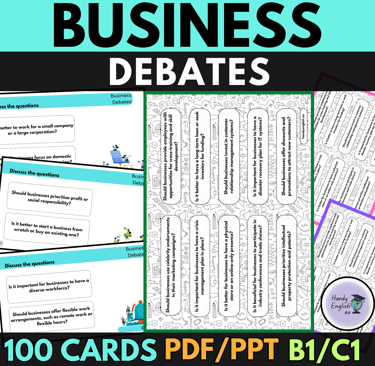 Business Debates for English Lessons