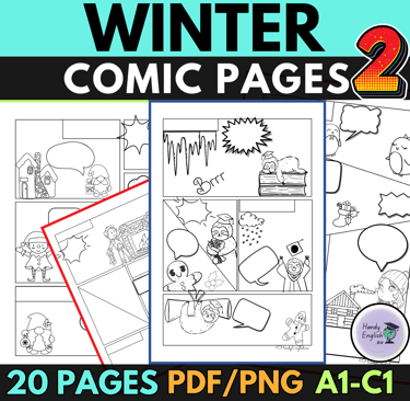 Comic Book Pages: Winter and Christmas