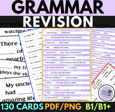 Present Simple, Past Simple, Questions, Used to, Be going to, First Conditional, Second Conditional