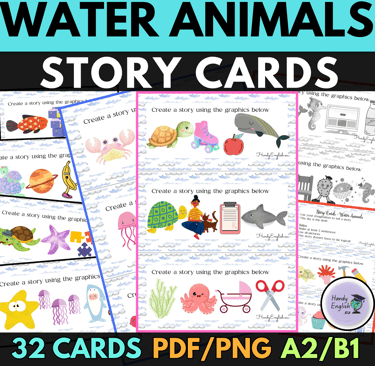 Story Cards: Water Animals