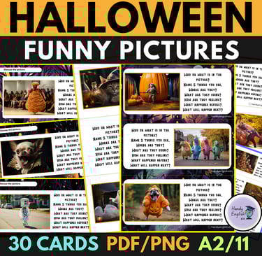 Halloween Funny Pictures Speaking Writing ESL ELA ELL