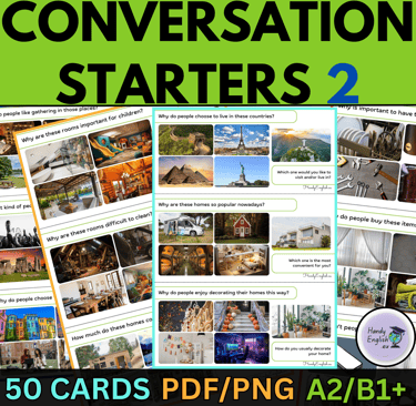 ESL EFL Warm-up activity Conversation Starters Speaking and Vocabulary