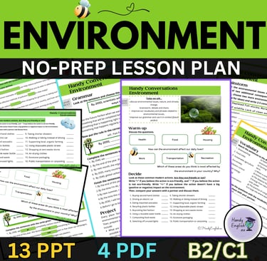 Earth Day & Spring Conversational Lesson Plan: Environment