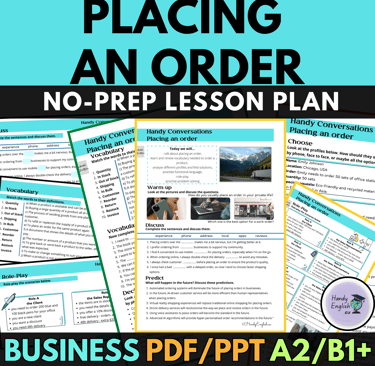 Business English: Placing an Order