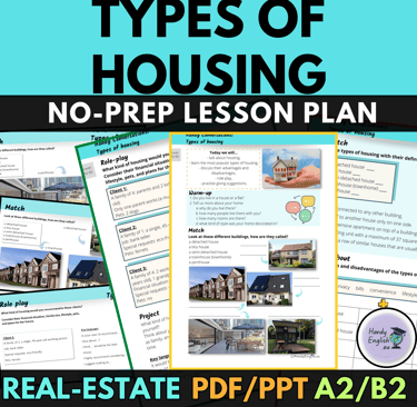 Real Estate: Types of Housing ESL Lesson Plan