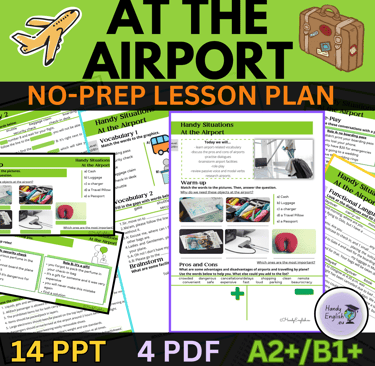 at the airport esl lesson plan english lesson