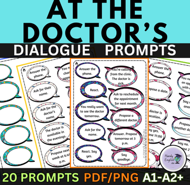 dialogues at the doctor english lesson beginner and pre-intermediate
