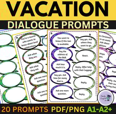 dialogue prompts for summer lessons