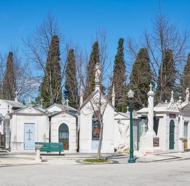 foto de cemitério em Lisboa