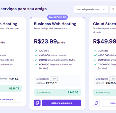 hostinger o melhor custo-benefício