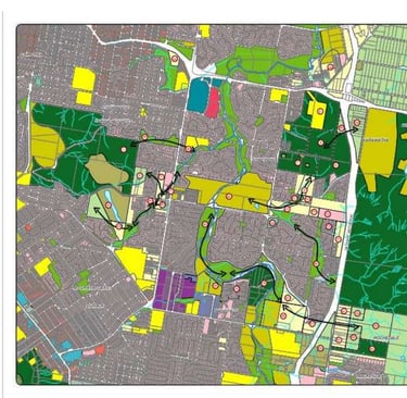 Whites Hill, Belmont map of fauna animal travel corridor