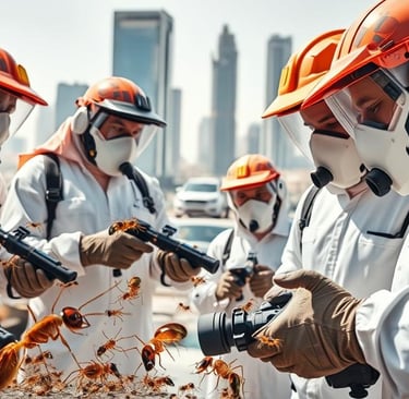 القضاء على بق الفراش والصراصير بالرياض