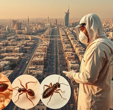 مكافحة آمنة وفعالة للحشرات بالرياض