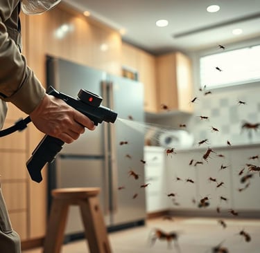 مكافحة الحشرات المنزلية بشكل مضمون