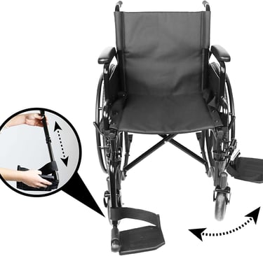 Reposapies de silla de ruedas plegable. Abatibles y ajustables