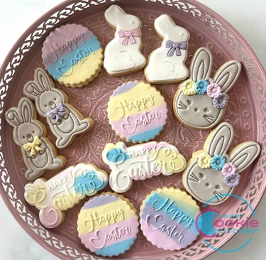 Platter of Easter Themed cookies