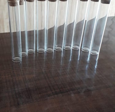#glass test tube and cork
