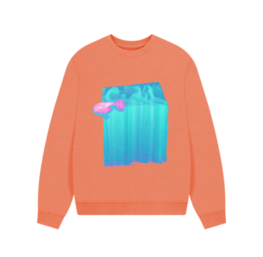 fish out of the Ocean ~ Oversized Jumper / Relaxed Fit Sweatshirt