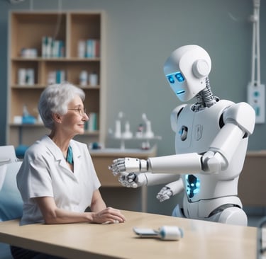 a robot that is standing on one foot