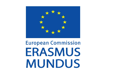 European Commission Erasmus Mundus logo with a yellow circle of stars on a blue square