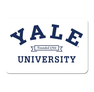 Yale University emblem with the name 'Yale' and the founding year '1701''