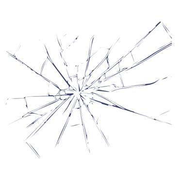 bris de glace symbolisant le traumatisme psychologique