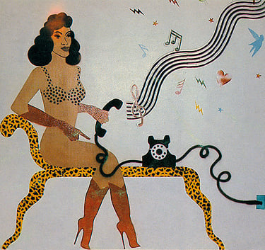 A Gata do Soutien de Bolinhas Correu ao Telefone, 1983 Alex Vallauri 