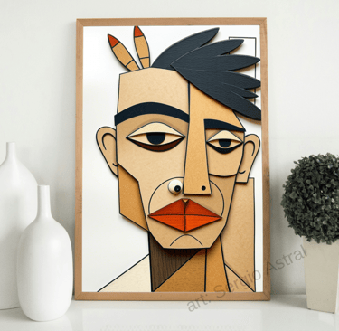 Quadro Etnias artísticas, por Sérgio Astral