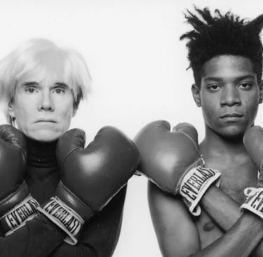Andy Warhol e Jean-Michel Basquiat. Fonte: Michael Halsband/Landov