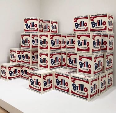 Obra icônica de Andy Warhol: Lata de sopa Campbell em cores vibrantes