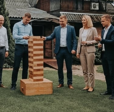 TOSIS zaidimu nuoma klaipedoje įmones renginiui_teambuilding_komandos formavimas_xxl jenga