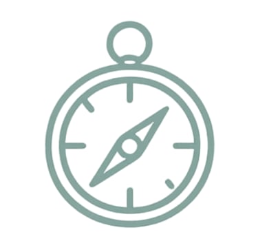 Icono de claridad e identidad profesional después de un despido.