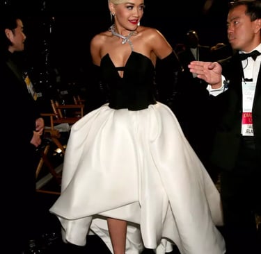 Kosovo-born pop star Rita Ora at the Oscars © Christopher Polk / GETTY IMAGES NORTH AMERICA/AFP