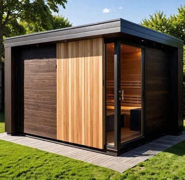 Sauna finlandesa diseñada por Onzen by Termica.