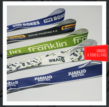 Cintas poliéster en varios colores oscuros