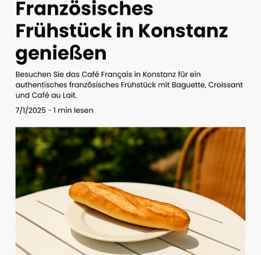 Besuchen Sie unser Cafe in Konstanz am Bodensee