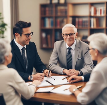 A courtroom with rich wooden paneling and a red curtain behind the judge's bench. The room features a central podium with a computer monitor, pale green carpet, and framed artwork on the wall. It is illuminated by overhead lighting, creating a formal and orderly atmosphere.