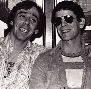 Charlie Kendall and Lou Reed.