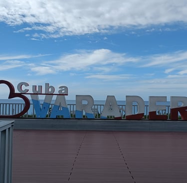 Scritta per foto cartolina per turisti a Varadero